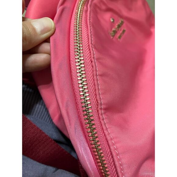 KATE SPADE, SMALL PINK AND MAROON NYLON BACKPACK WITH POCKET - Picture 16 of 16